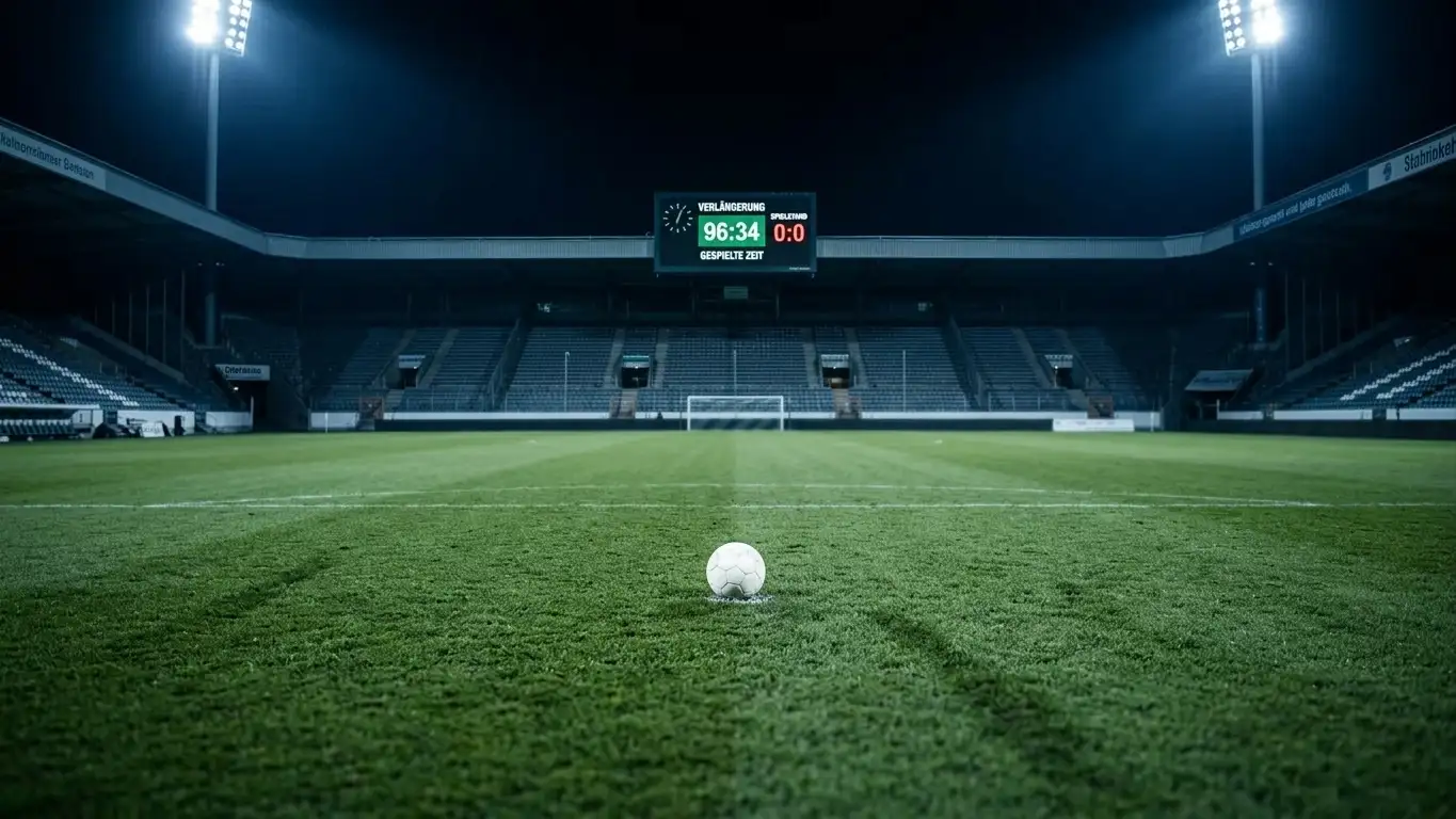 Symbolbild Verlängerung im WM-Finale 2026: torloses Remis nach 90 Minuten, Entscheidung in der 106. Minute