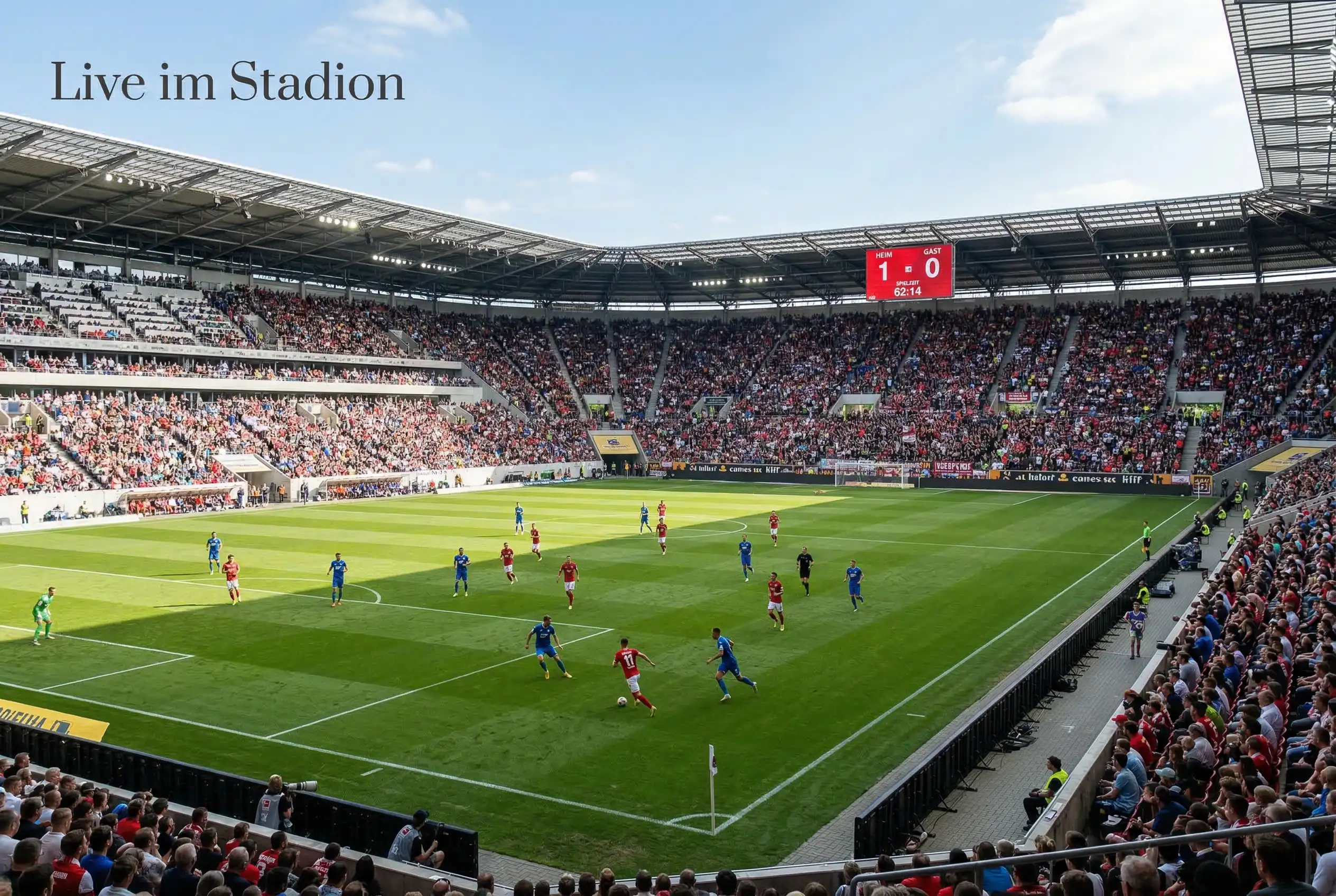 Großes Fußballstadion mit Rasenplatz bei einem internationalen Turnierspiel - Symbolbild für WM 2026 Quotenanalyse
